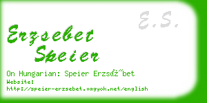 erzsebet speier business card